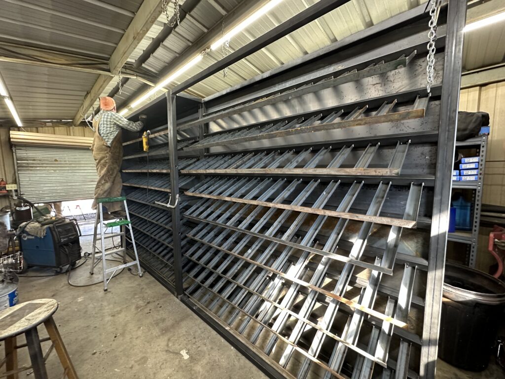 Wine Racks In Progress For De Baca