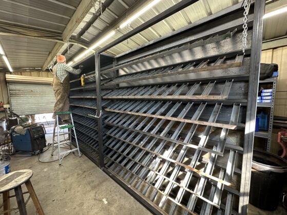 Wine Racks In Progress For De Baca